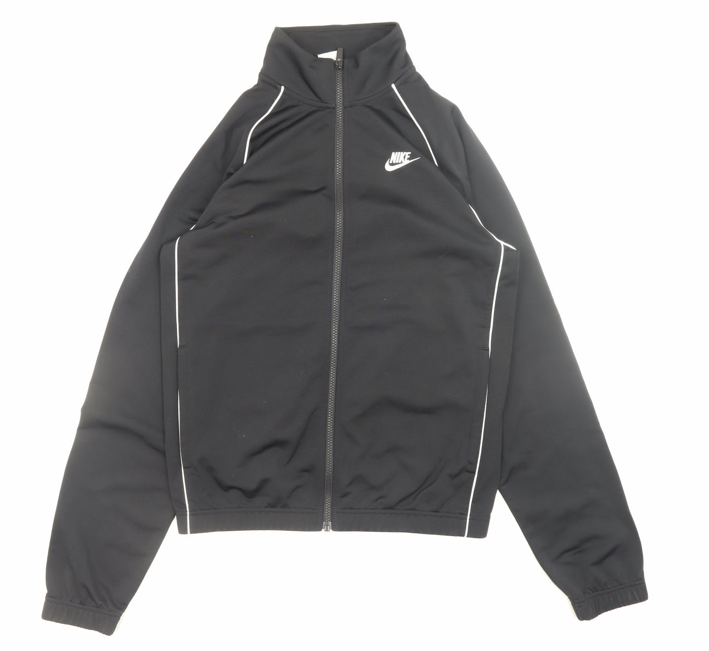 Nike Men's Black XS Track Jacket Full Zip Athletic Polyester