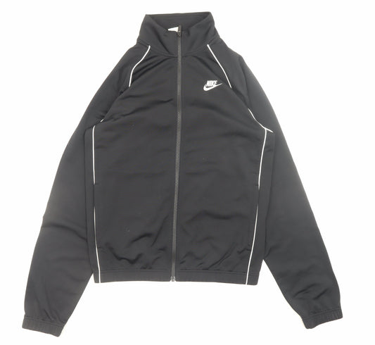 Nike Men's Black XS Track Jacket Full Zip Athletic Polyester
