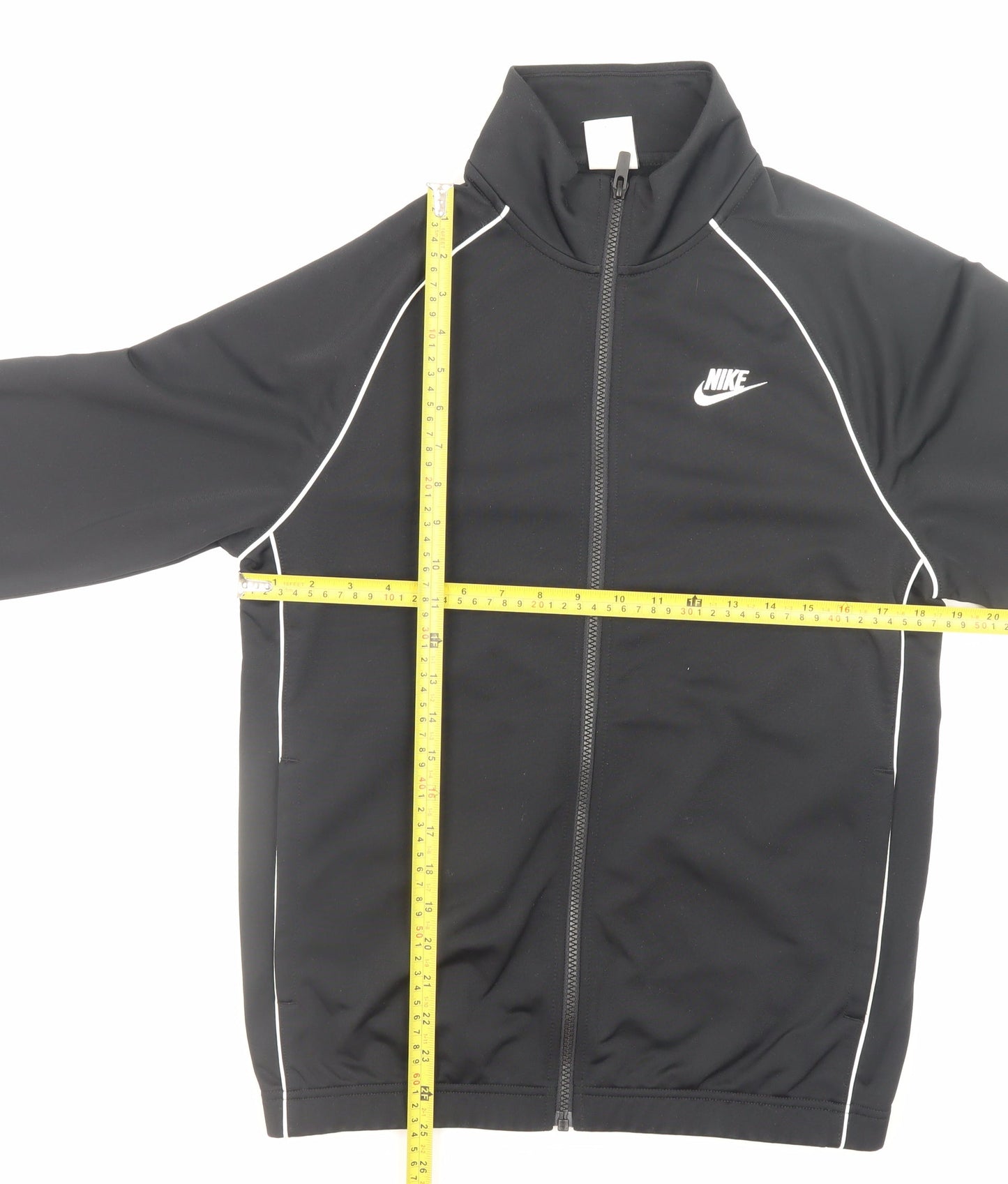 Nike Men's Black XS Track Jacket Full Zip Athletic Polyester
