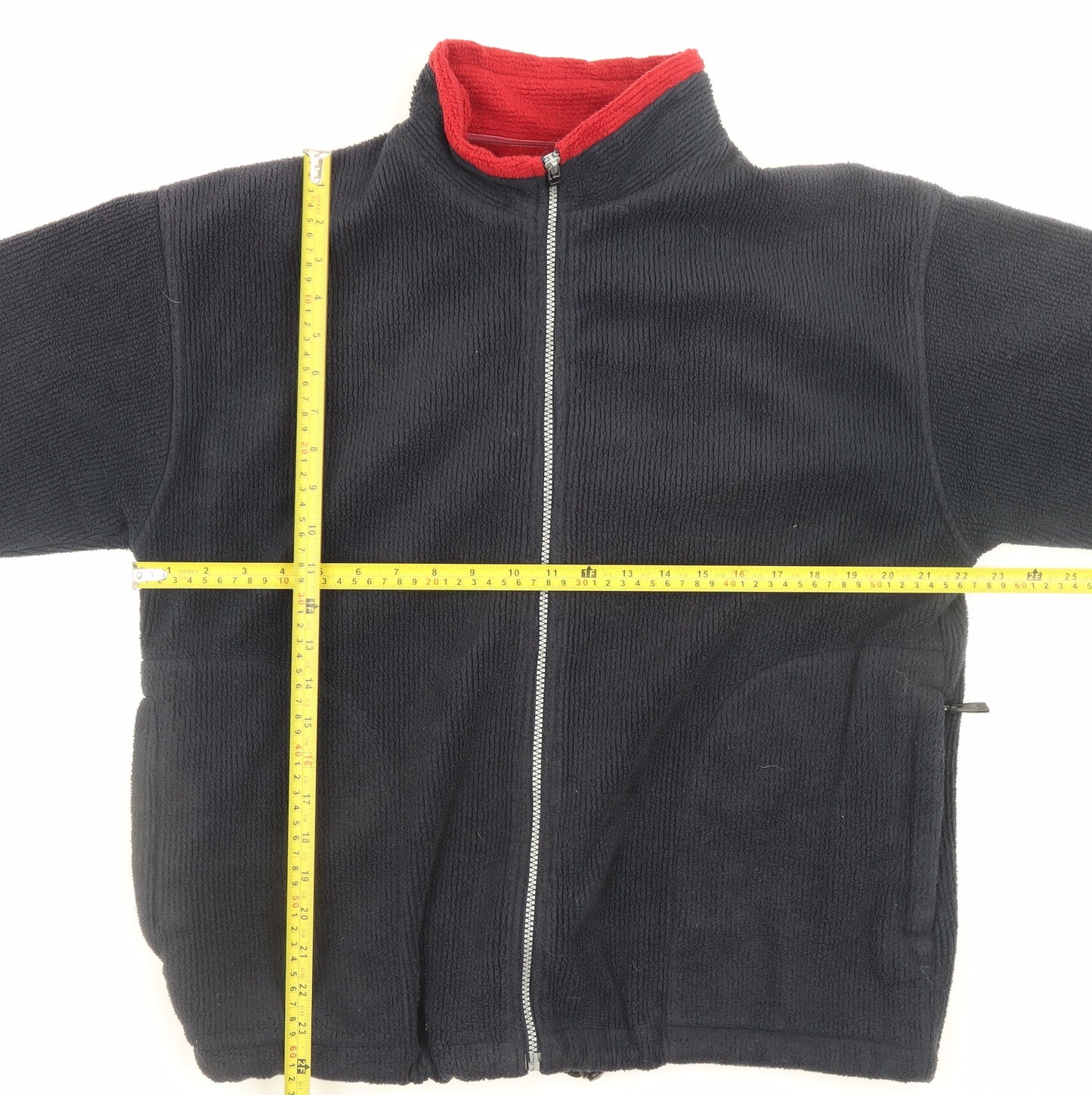 Antartex Men’s Black Fleece Full Zip Jacket Size S Winter Warm Outdoor