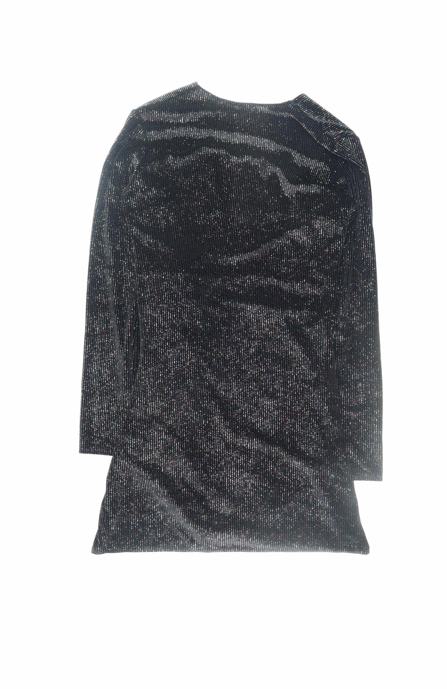In The Style Women’s Black Glitter Wrap Bodycon Dress Size 12