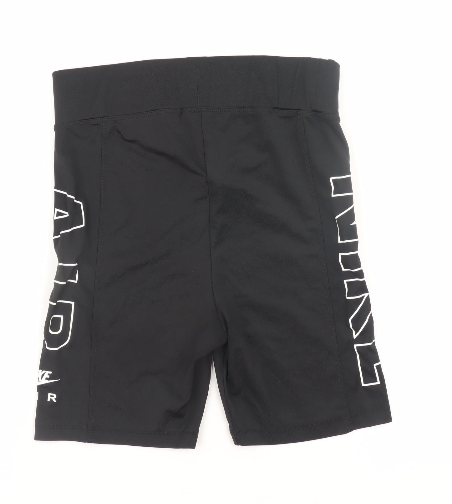 Nike Women Black XL Biker Shorts Activewear Viscose Blend