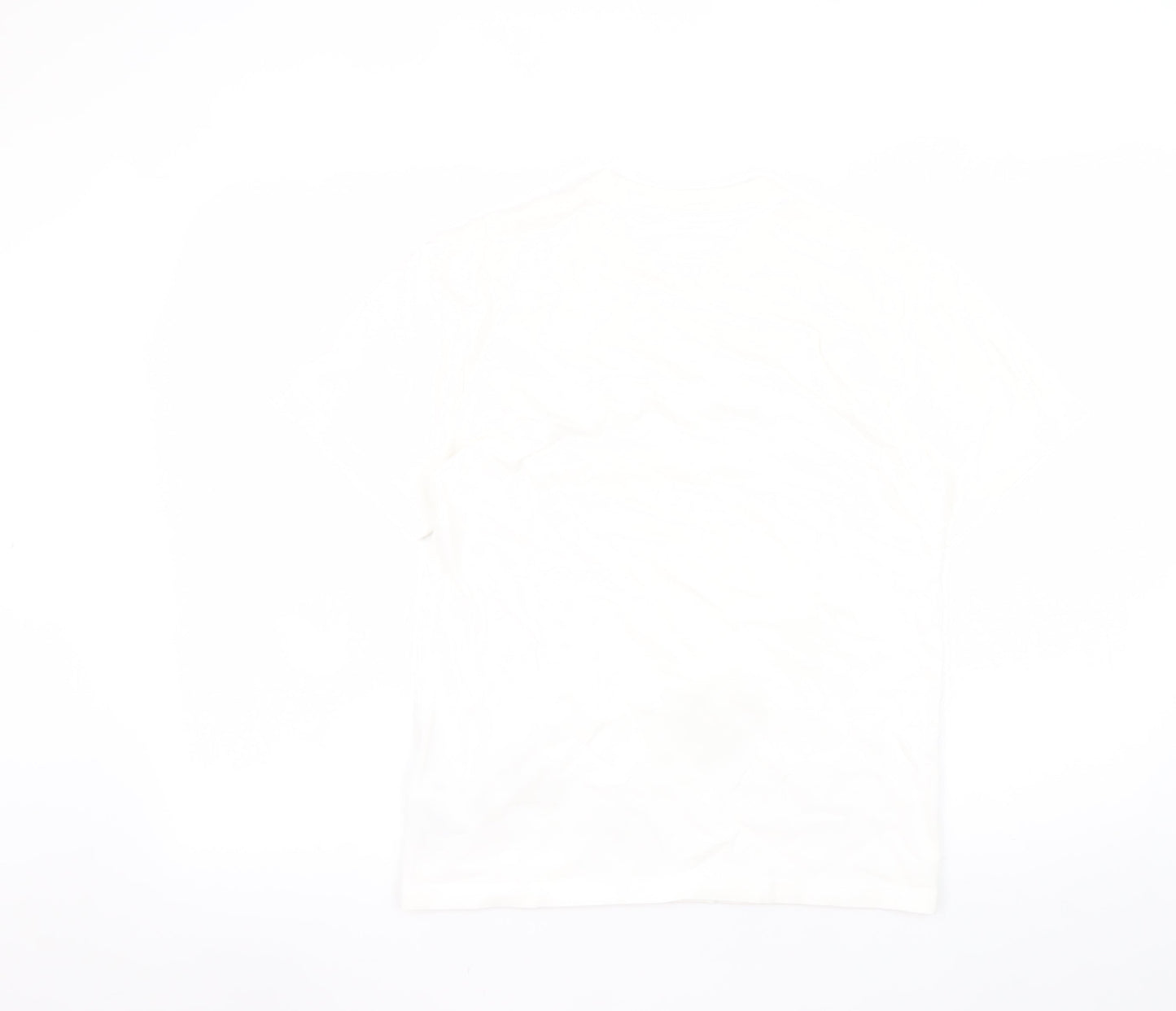 Tommy Jeans Men's White XS Regular Fit Logo Cotton T-Shirt