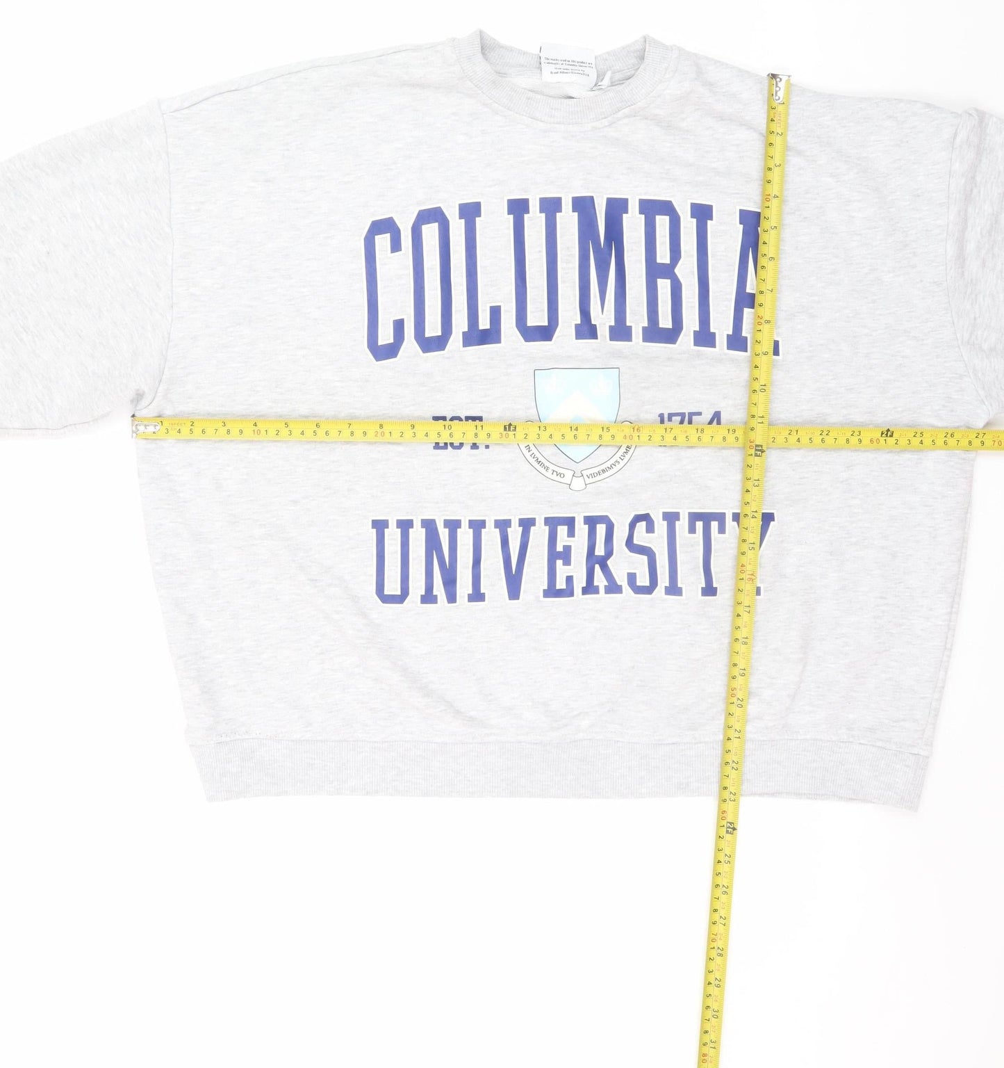 Columbia University Grey Sweatshirt Women Large Crew Neck Pullover