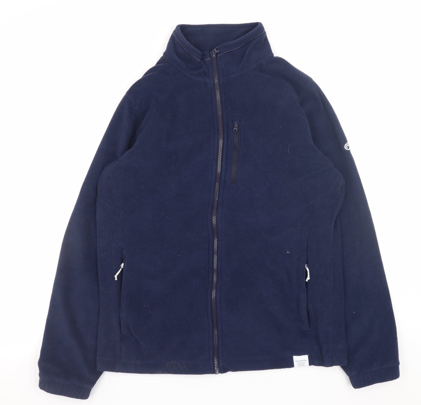 Craghoppers Women's Blue Fleece Jacket UK 12 Full Zip Outdoor