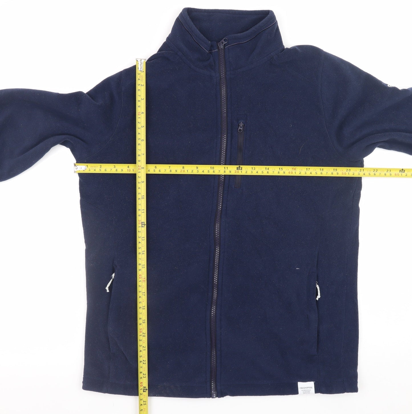 Craghoppers Women's Blue Fleece Jacket UK 12 Full Zip Outdoor
