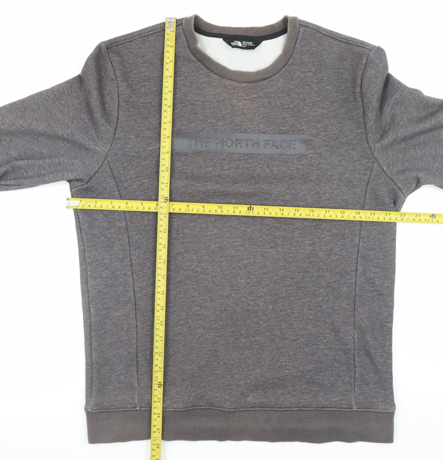 The North Face Men's Grey Crew Neck Sweatshirt M Regular Fit