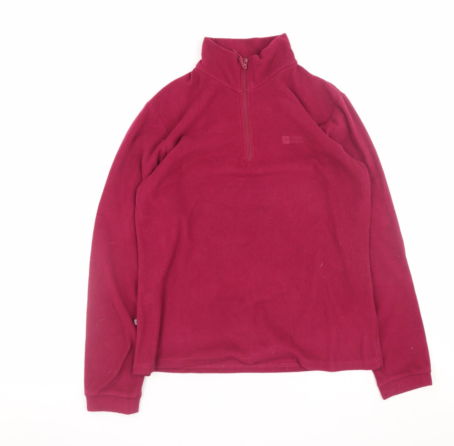 Mountain Warehouse Women's Red Fleece 1/2 Zip Sweatshirt UK 12