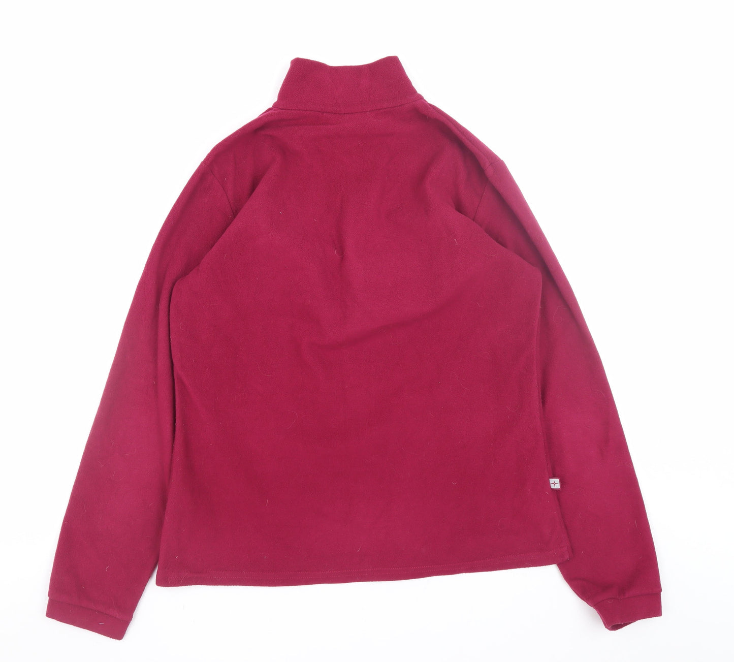 Mountain Warehouse Women's Red Fleece 1/2 Zip Sweatshirt UK 12
