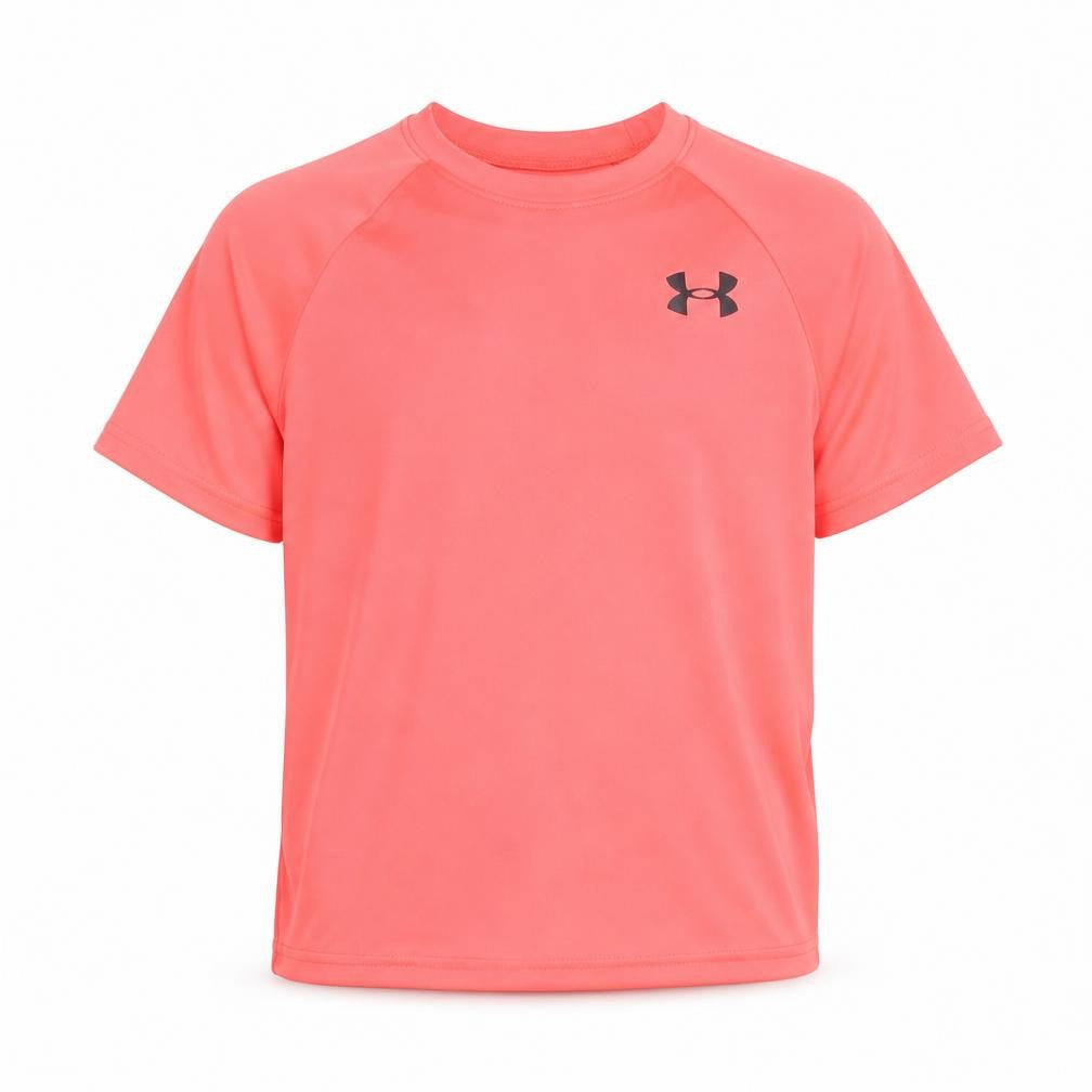 Under Armour Boys Pink Short Sleeve Active T-Shirt M Moisture Wicking
