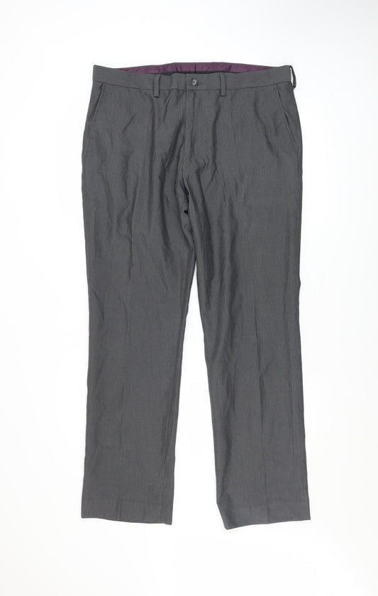 St. Bernard for Dunnes Stores Men's Grey 36L Dress Pants