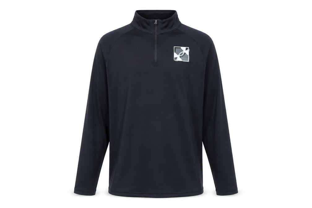 Under Armour Boys Black XL Half Zip Sweatshirt Lightweight Training Top