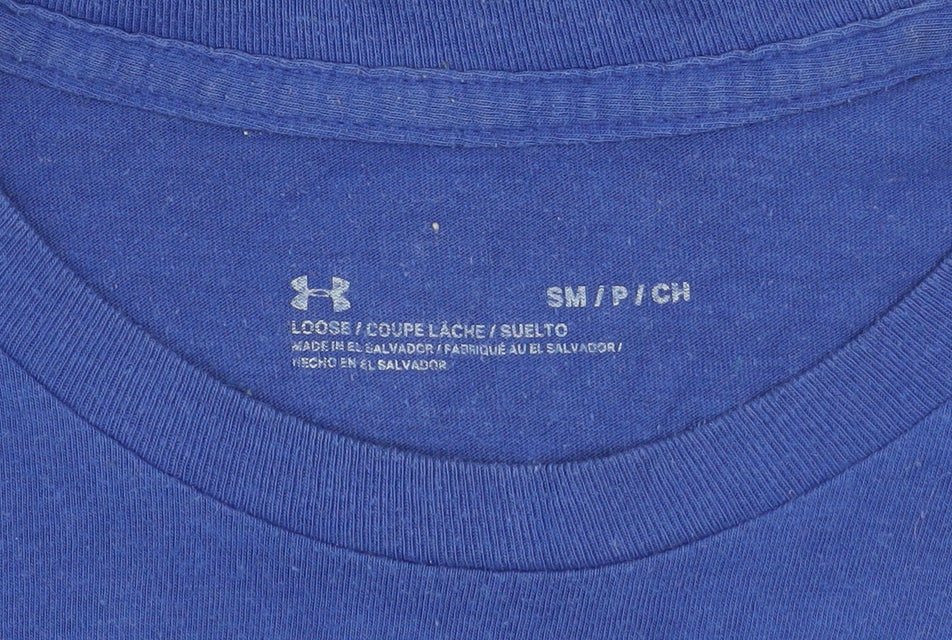 Under Armour Men's Blue Short Sleeve Crew Neck Sports T-Shirt Size S