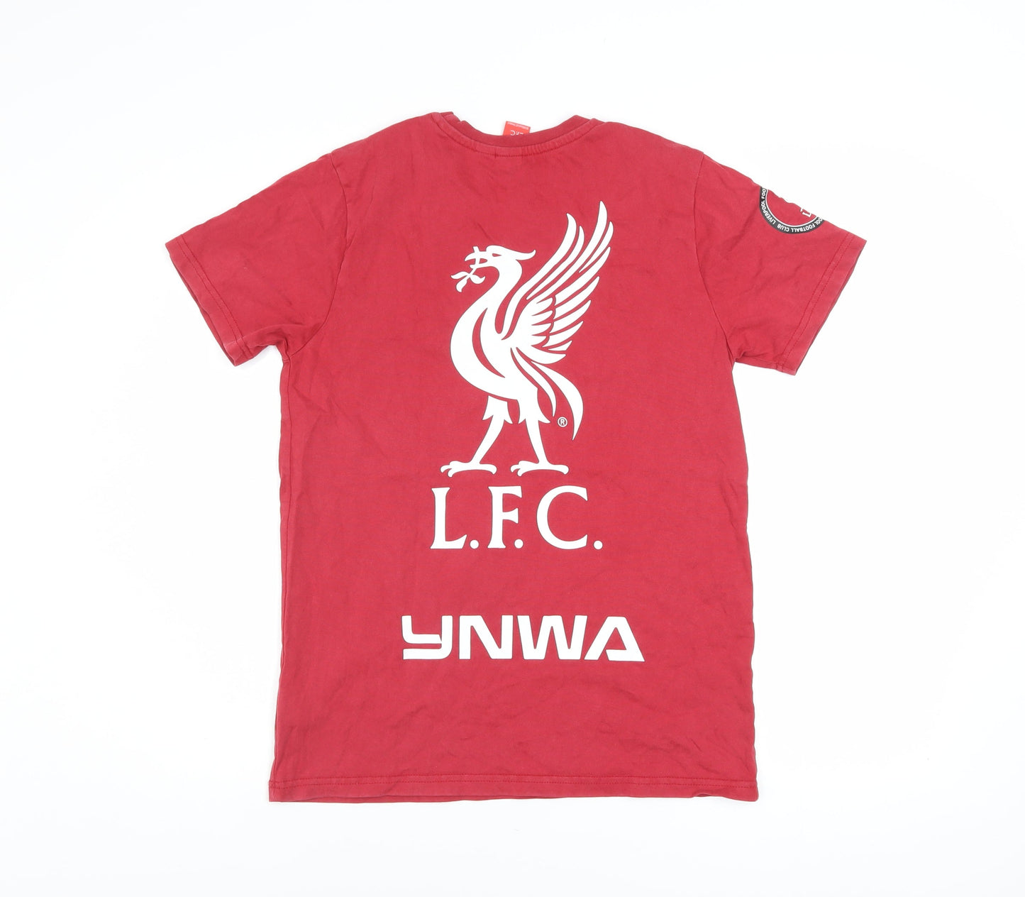 L.F.C. Boys Red Short Sleeve Cotton T-Shirt 12-13 Years Football Logo Top