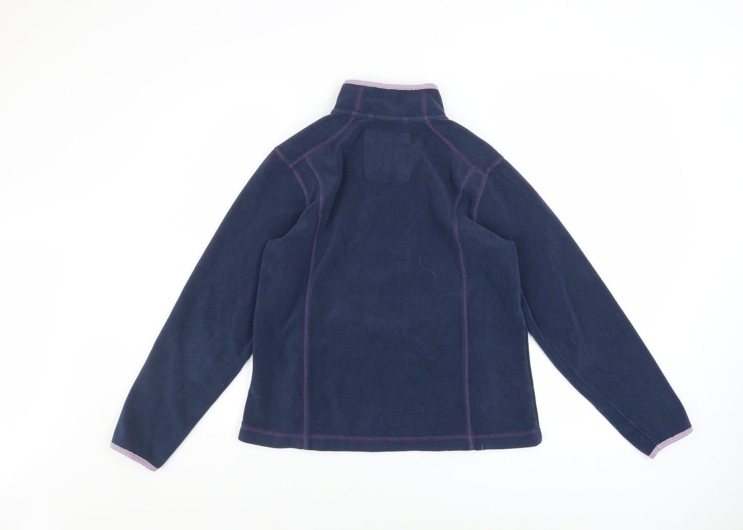 Weird Fish Womens Navy Blue 1/2 Zip Fleece Sweatshirt Size 12