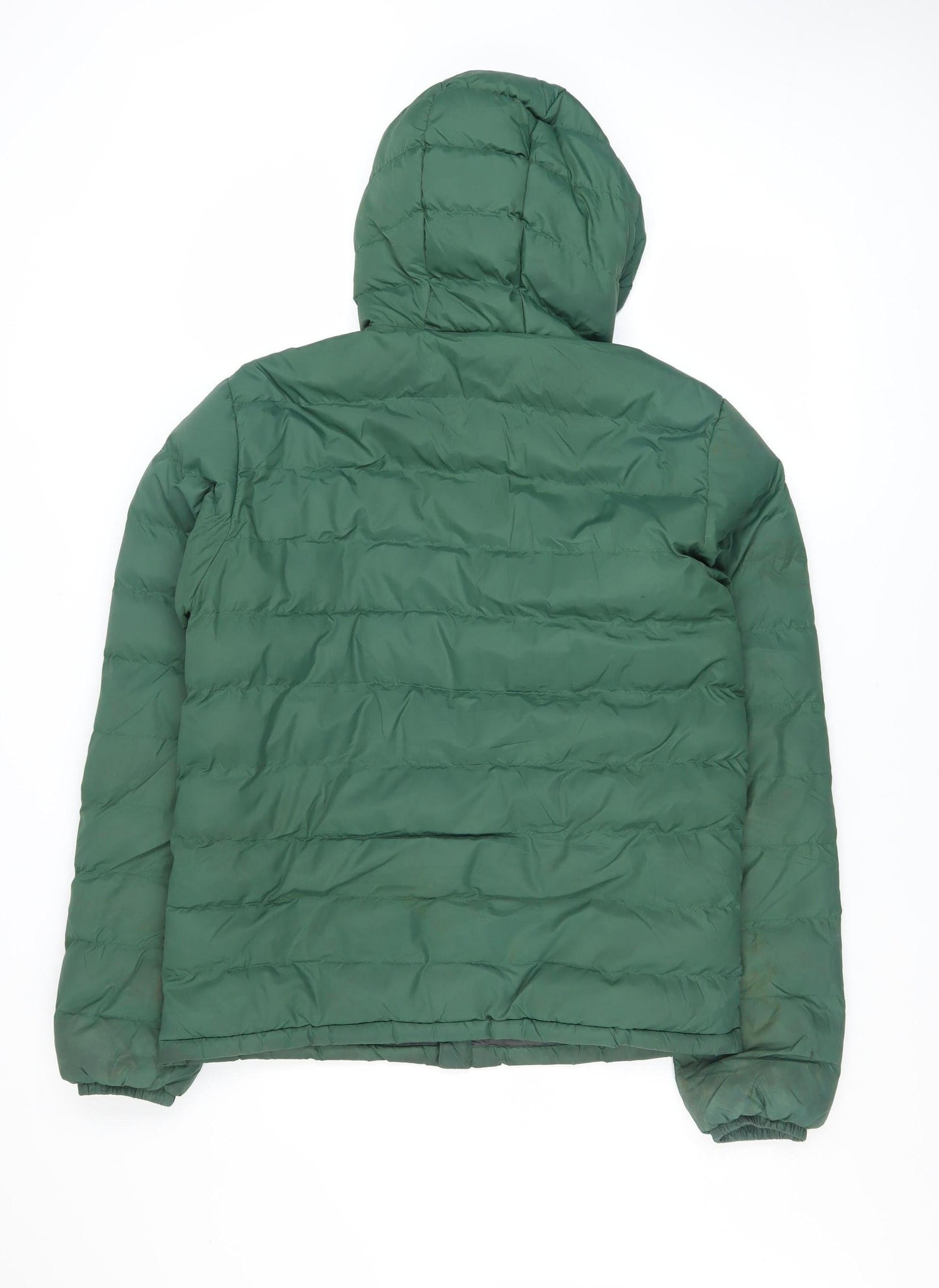Mountain Warehouse Men's Green Puffer Jacket Size S Hooded Insulated Coat