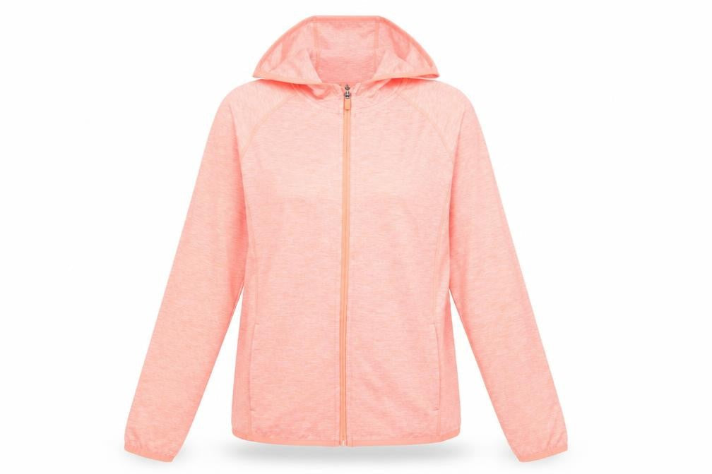 Dunnes Stores Womens Pink Hooded Full Zip Activewear Jacket Size 8