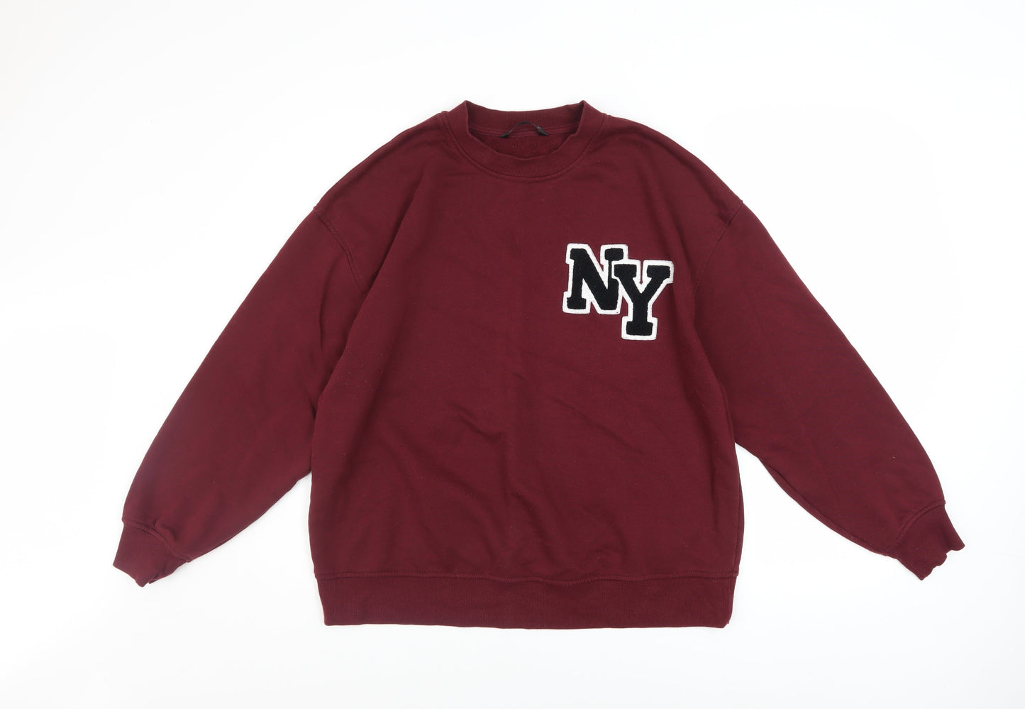 Dunnes Stores Mens Red NY Crew Neck Sweatshirt Medium