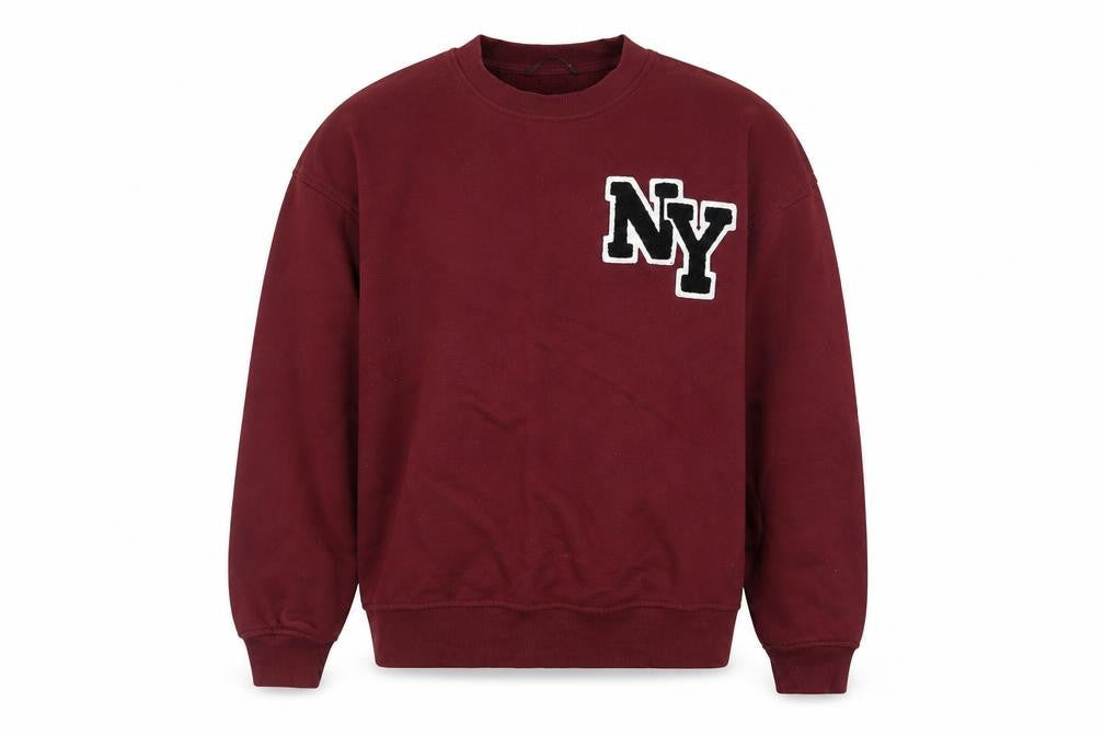 Dunnes Mens Red NY Crew Neck Sweatshirt Medium