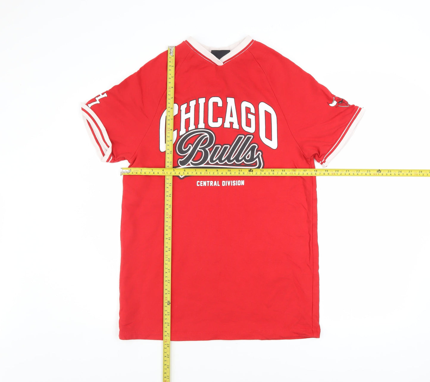 Next Boys Red Chicago Bulls NBA T-Shirt 9 Years Short Sleeve 100% Cotton