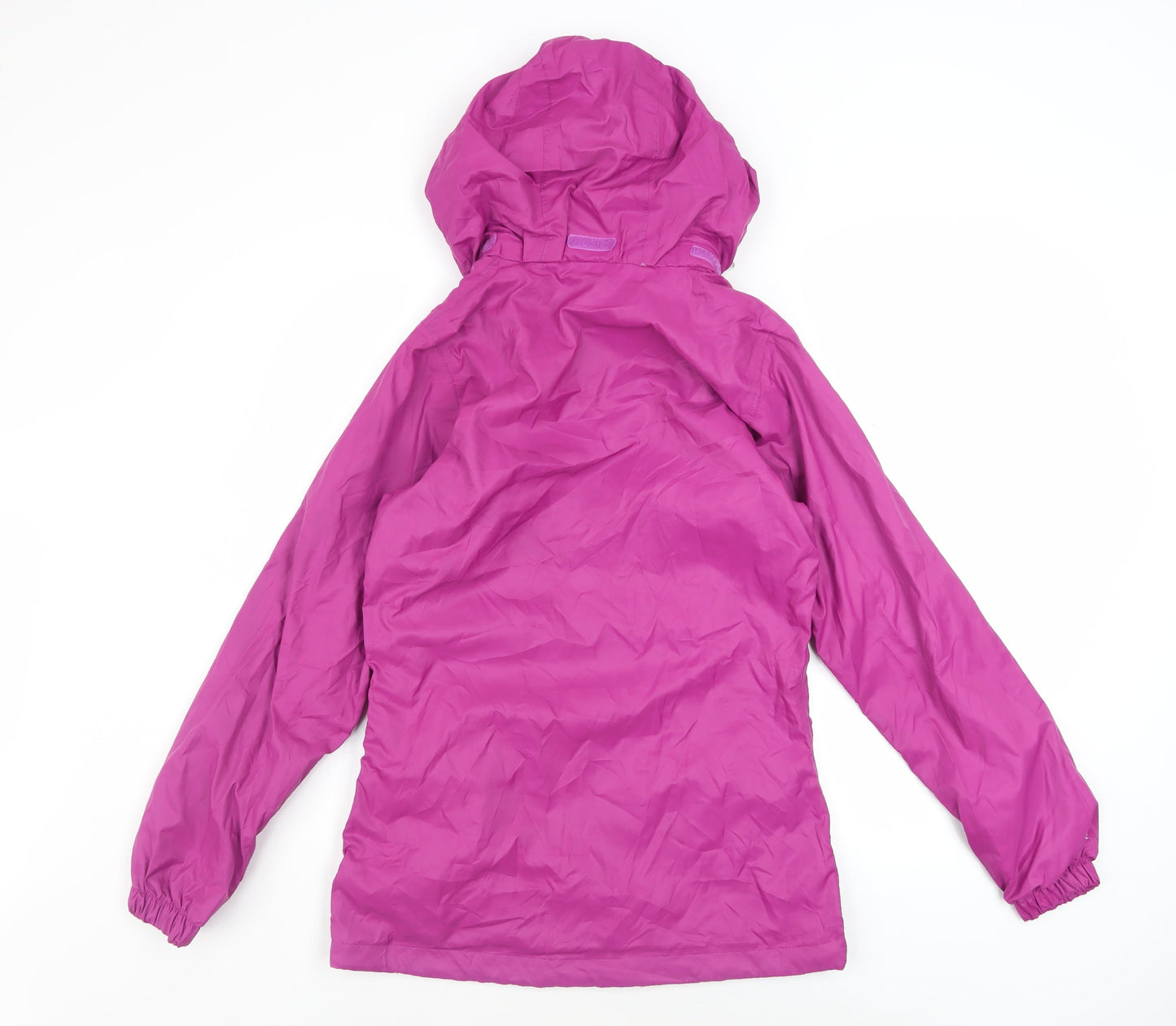 Regatta Women Pink Waterproof Hooded Rain Coat Jacket Size 10