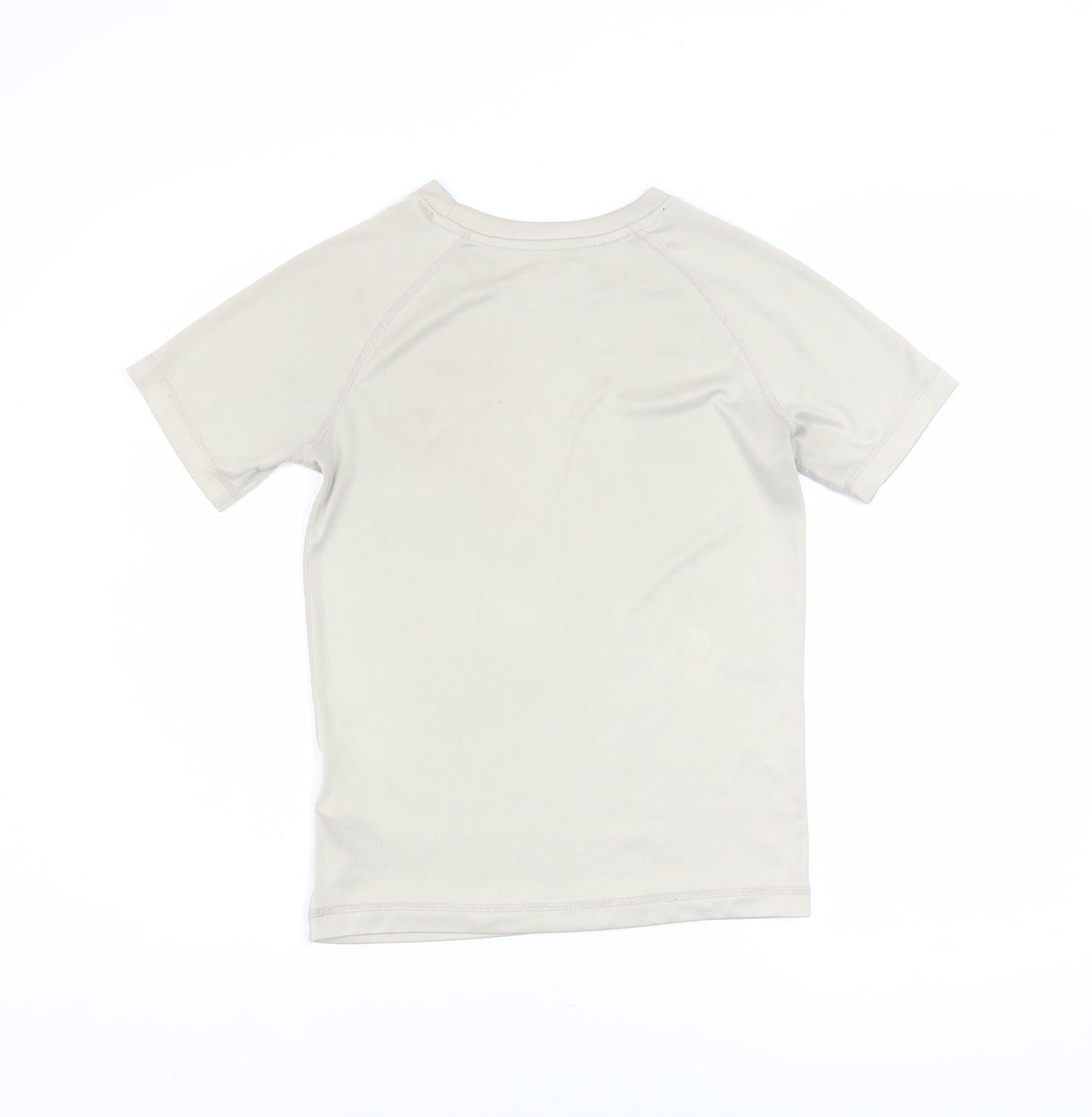 New Balance Womens Beige Short Sleeve Active T-Shirt Size 12