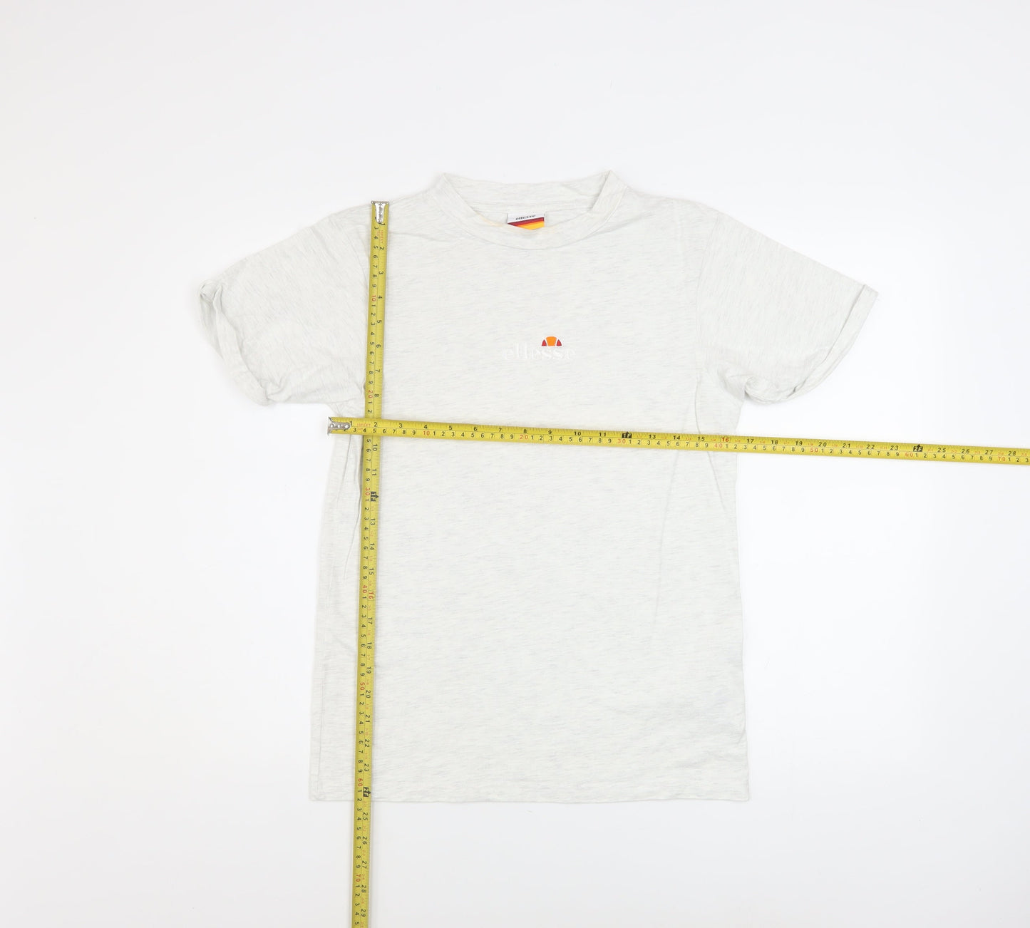 Ellesse Women's White Short Sleeve Basic T-Shirt UK 4