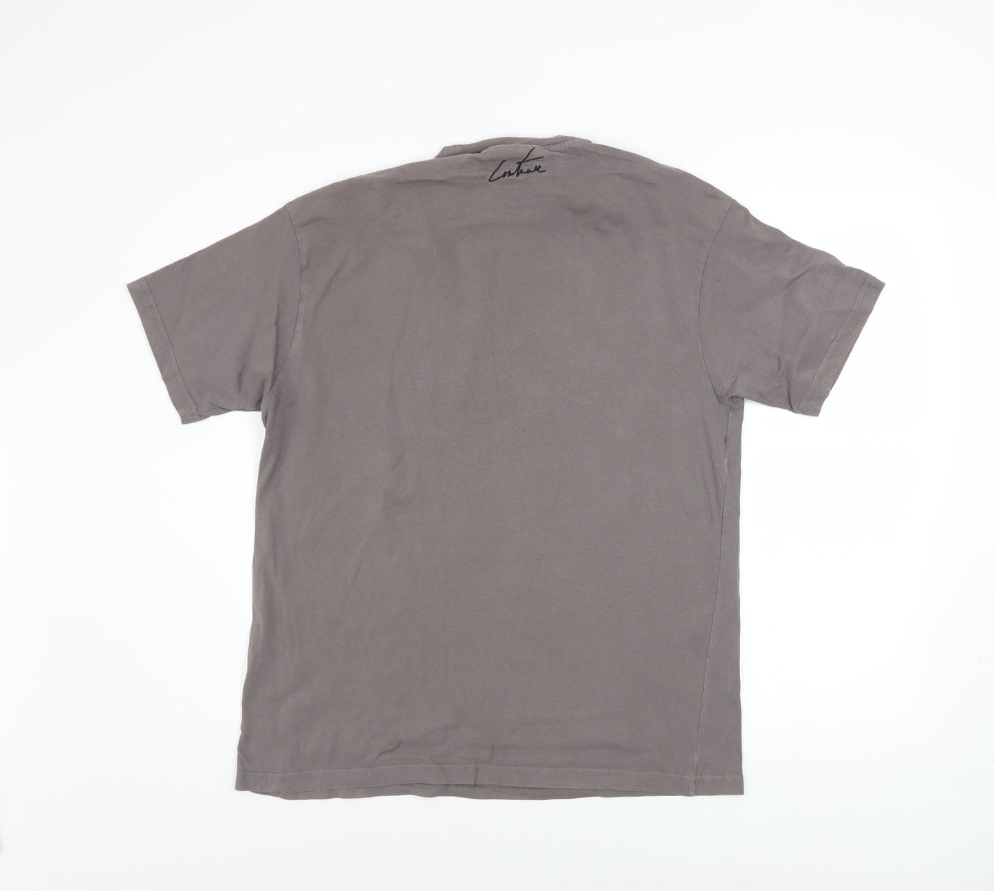 Couture Women's Grey Bear Print Cotton T-Shirt UK 6