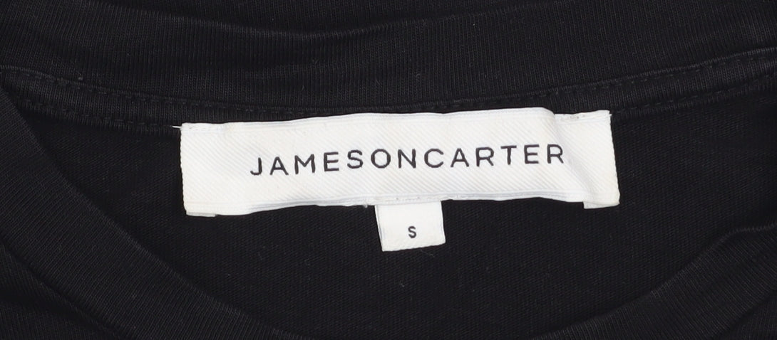 Jameson Carter Men's Black Cotton Crew Neck Short Sleeve T-Shirt Size S
