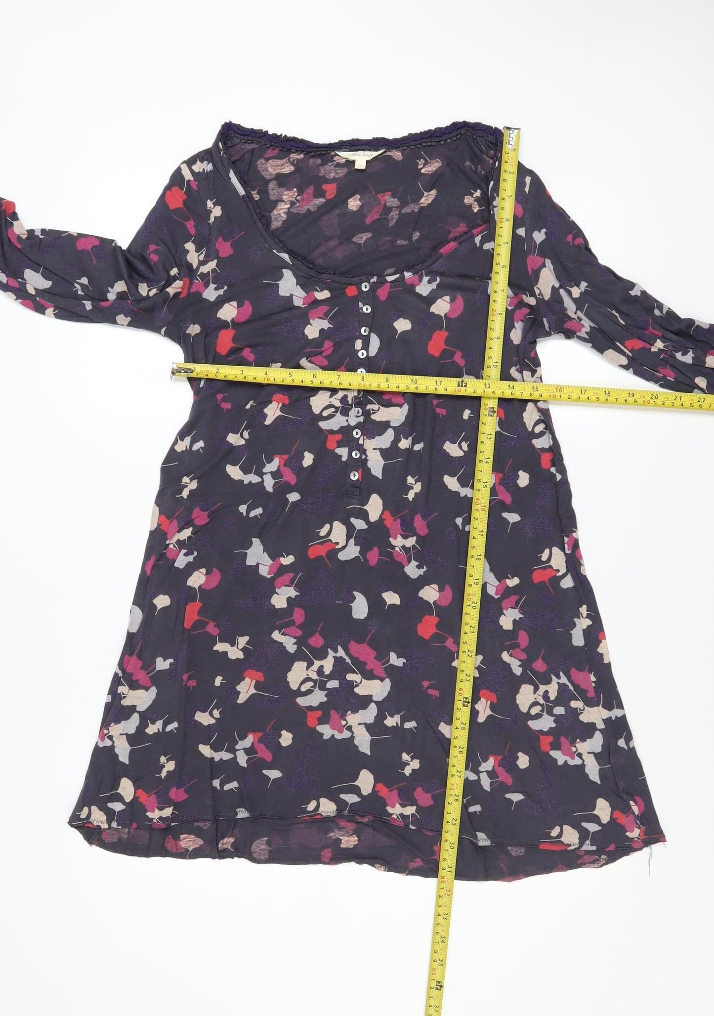White Stuff Women’s Multicoloured Floral A-Line Knee Length Dress Size 12