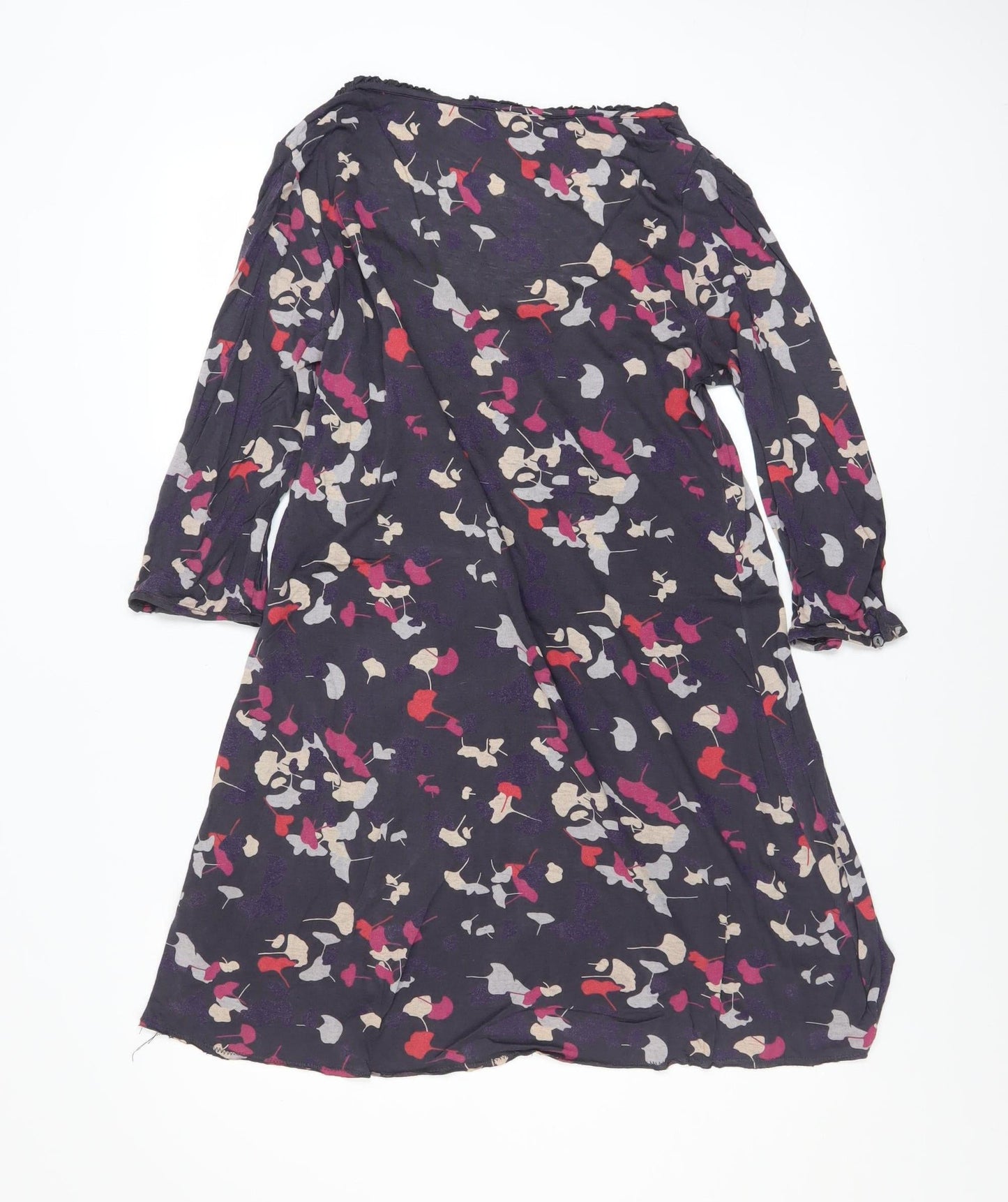 White Stuff Women’s Multicoloured Floral A-Line Knee Length Dress Size 12