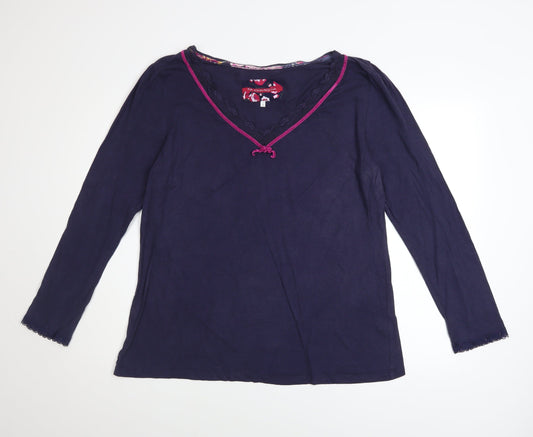 RJR John Rocha Women's Blue Long Sleeve V-Neck Tunic Top Size 20