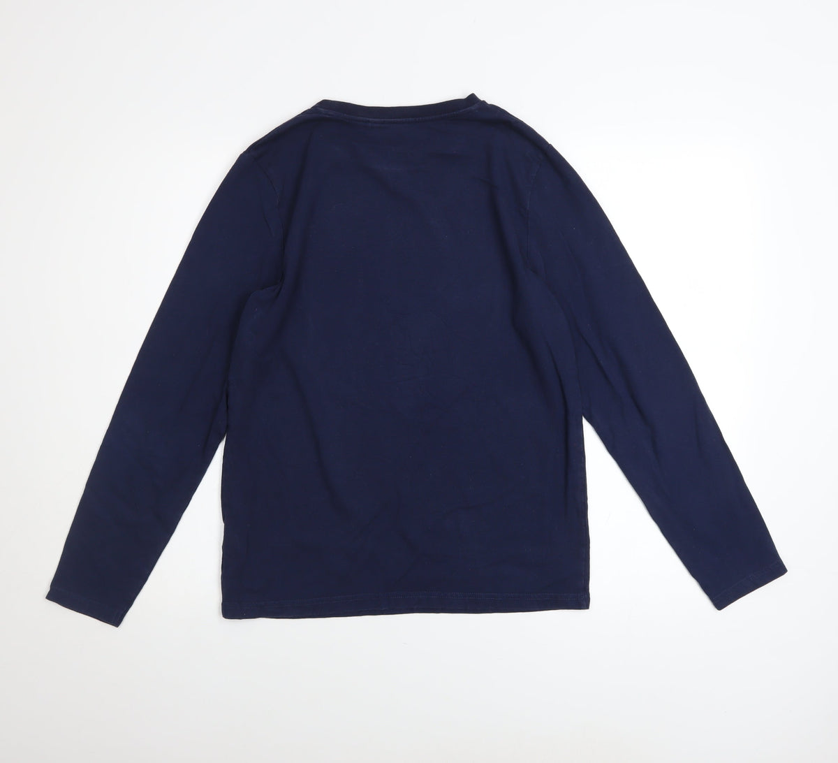 Timberland Boys Navy Long Sleeve Logo T-Shirt Size 14-16 Years Cotton Blend
