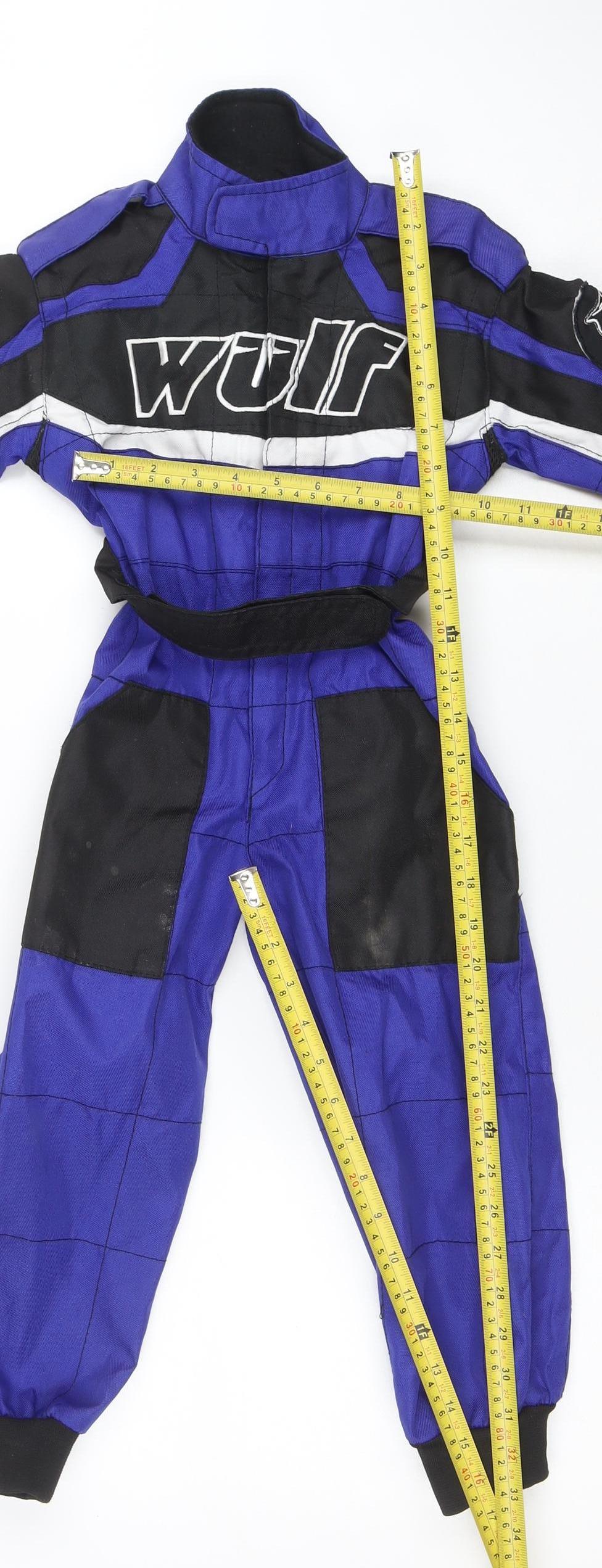 Wulf Boys Blue Black Racing Track Pants 4 Years Insulated Waterproof