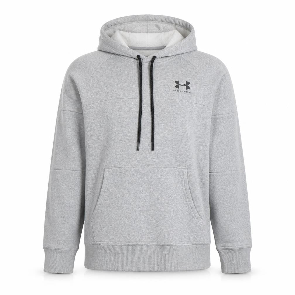 Under Armour Women Grey Loose Fit Pullover Hoodie Small