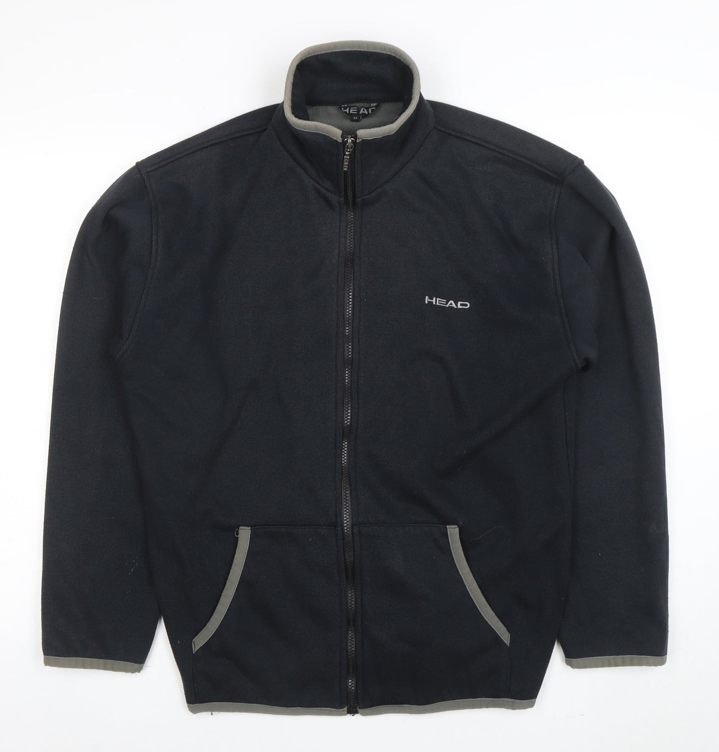 Head Men's Black Full Zip Fleece Jacket Size M Sports Outdoor