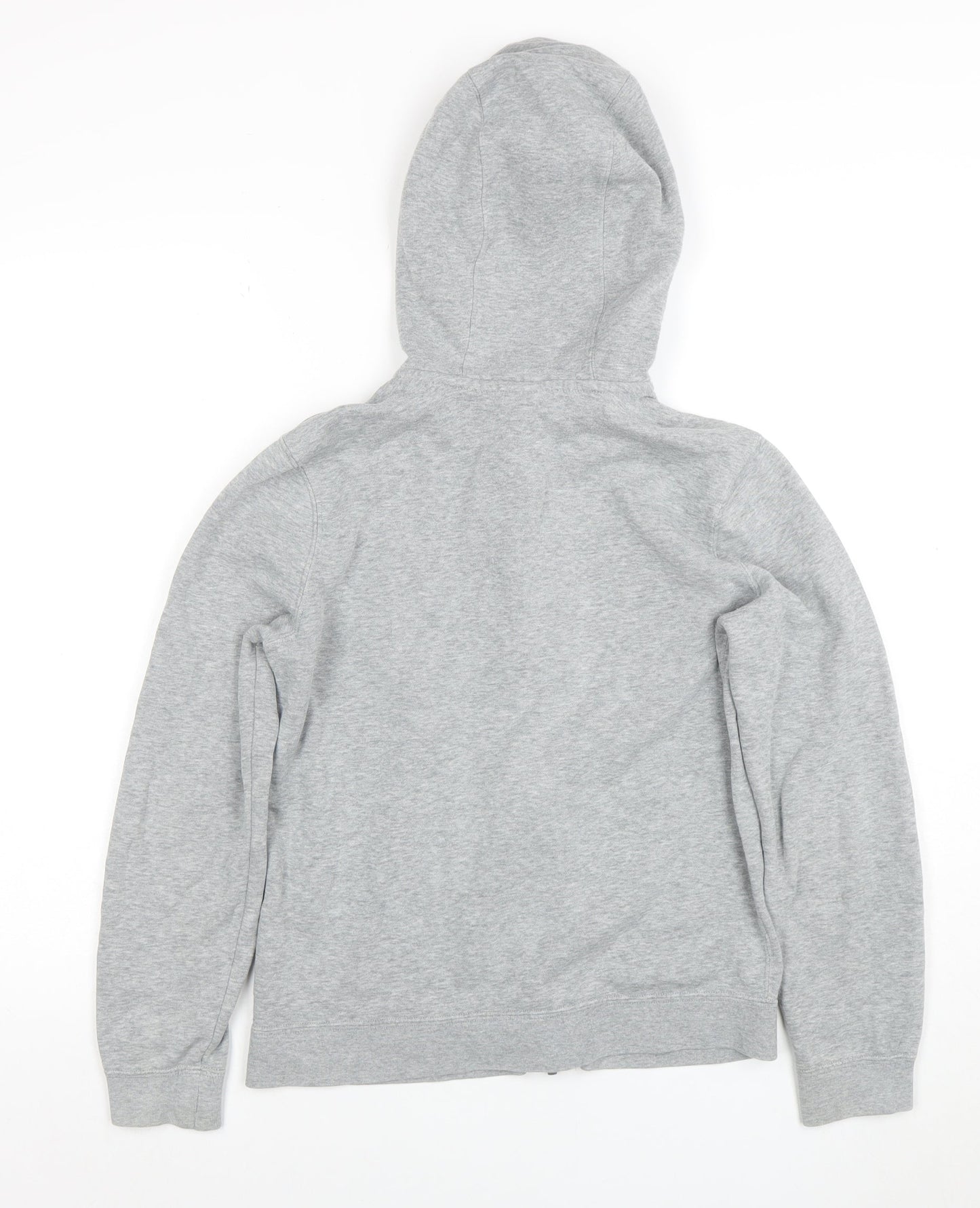 Nike Boys Grey Full Zip Hoodie Size 12-13 Years Hooded Sweatshirt