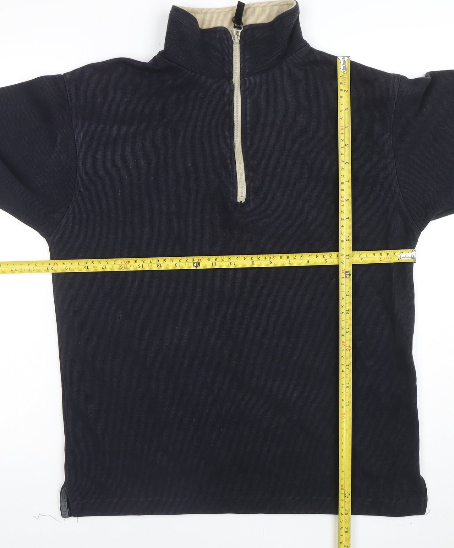Petrol Industries Mens Blue 1/2 Zip High Neck Cotton Sweatshirt M