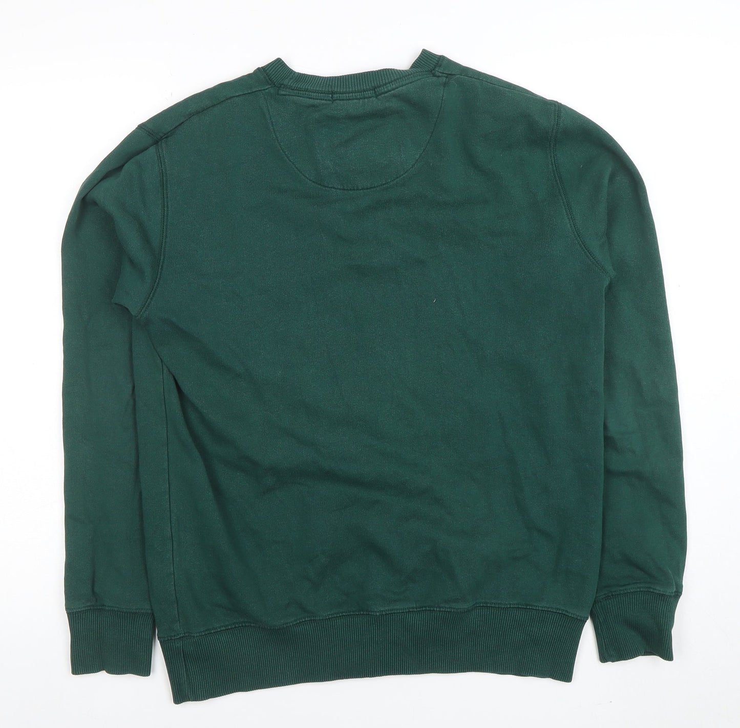 Drift King Men's Green Crew Neck Pullover Sweatshirt M Regular Fit