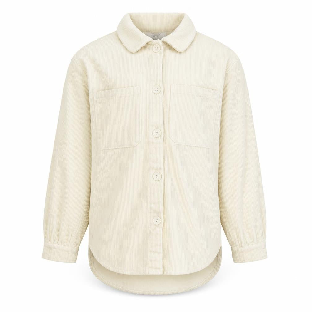 Primark Girls Ivory Corduroy Shirt Jacket 11-12 Years Button Front