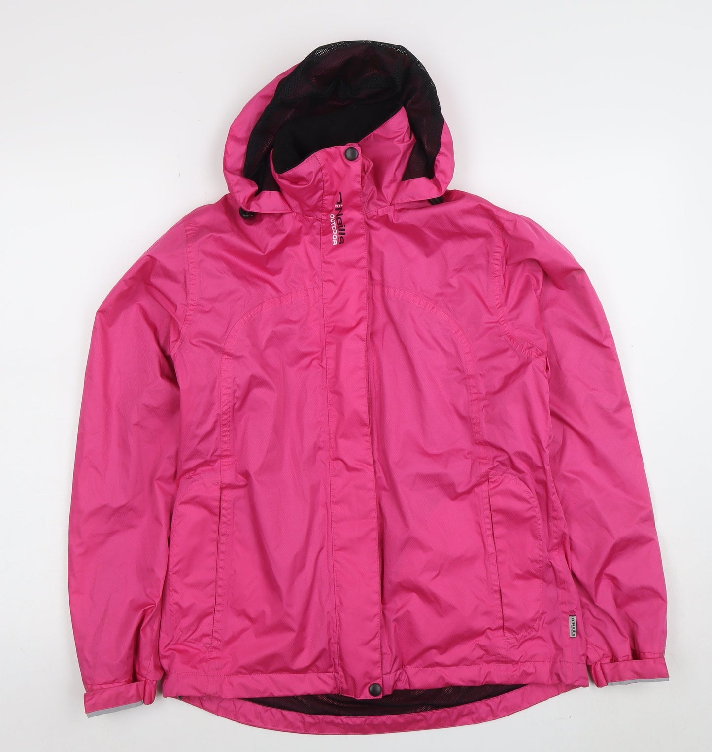 O'Neills Womens Pink Waterproof Outdoor Rain Jacket Size 12