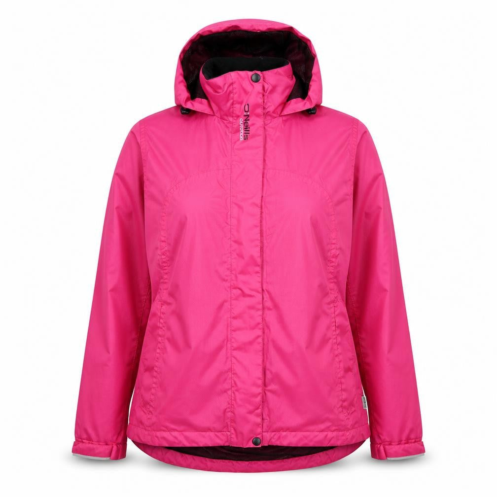 O'Neills Womens Pink Waterproof Outdoor Rain Jacket Size 12