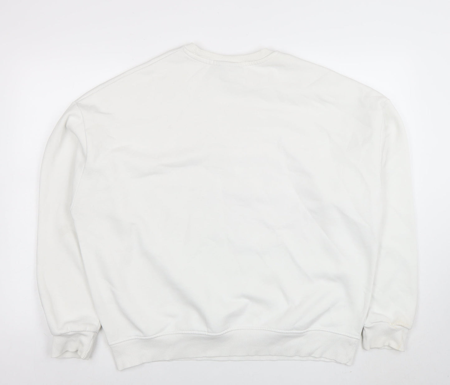 Primark NFL Kansas City Chiefs White Sweatshirt Women M Cotton Blend