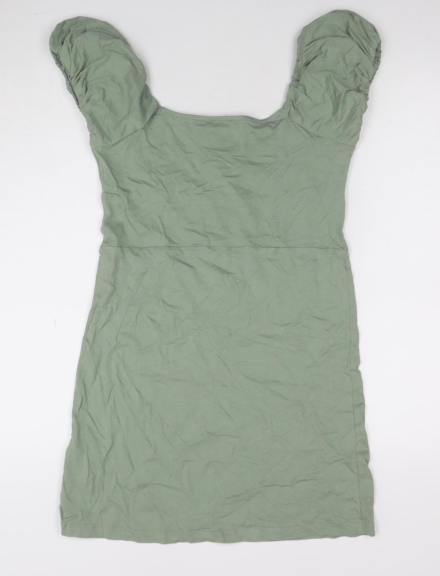 ASOS Women’s Green Short Sleeve Button Mini Dress UK 12