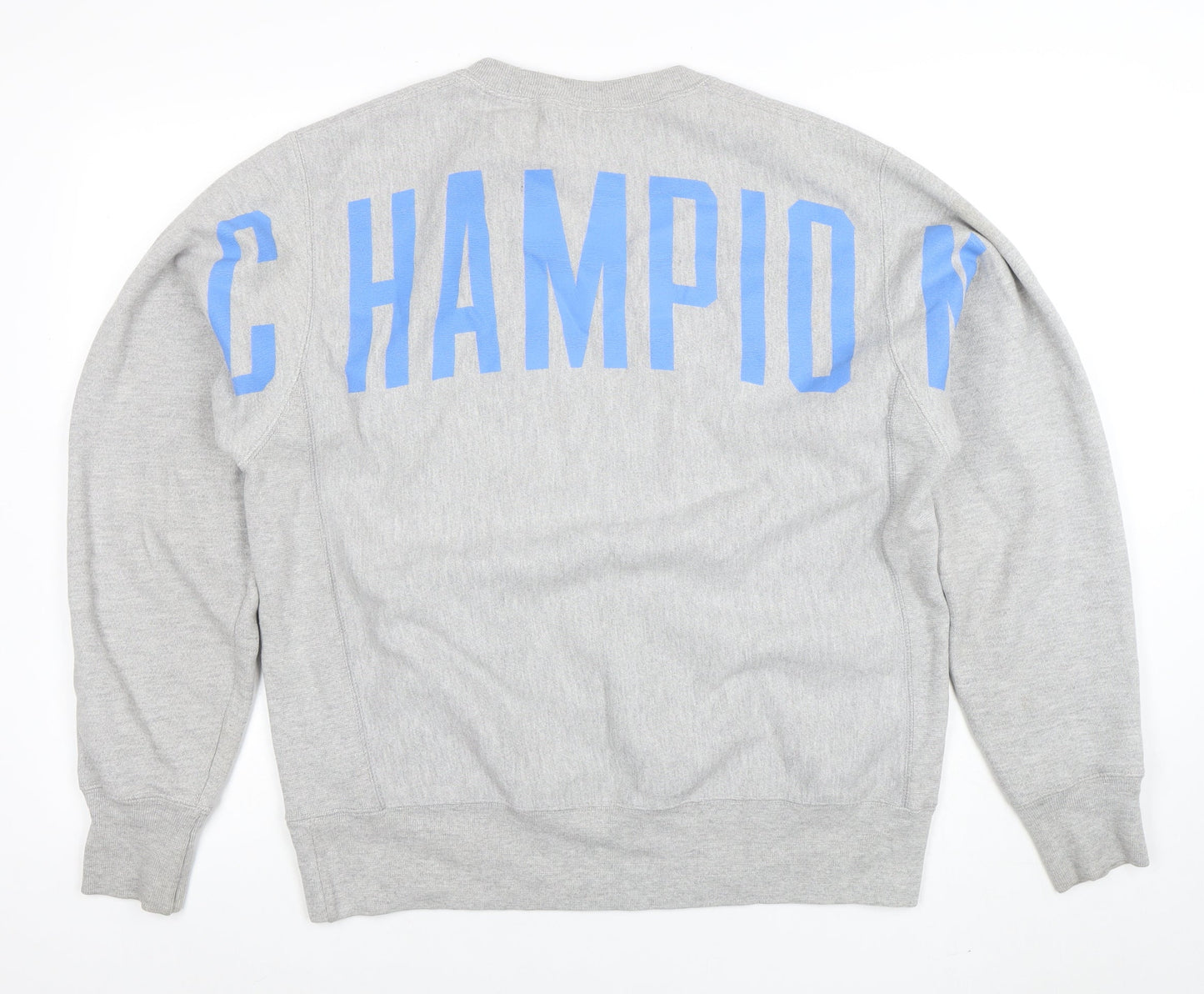 Champion Men's Grey Reverse Weave Pullover Sweatshirt Medium