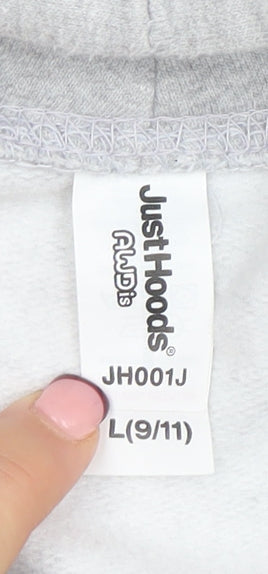 Fat Willy’s Surf Shack Boys Grey Hoodie L (9-11 Years) Just Hoods Cotton Blend