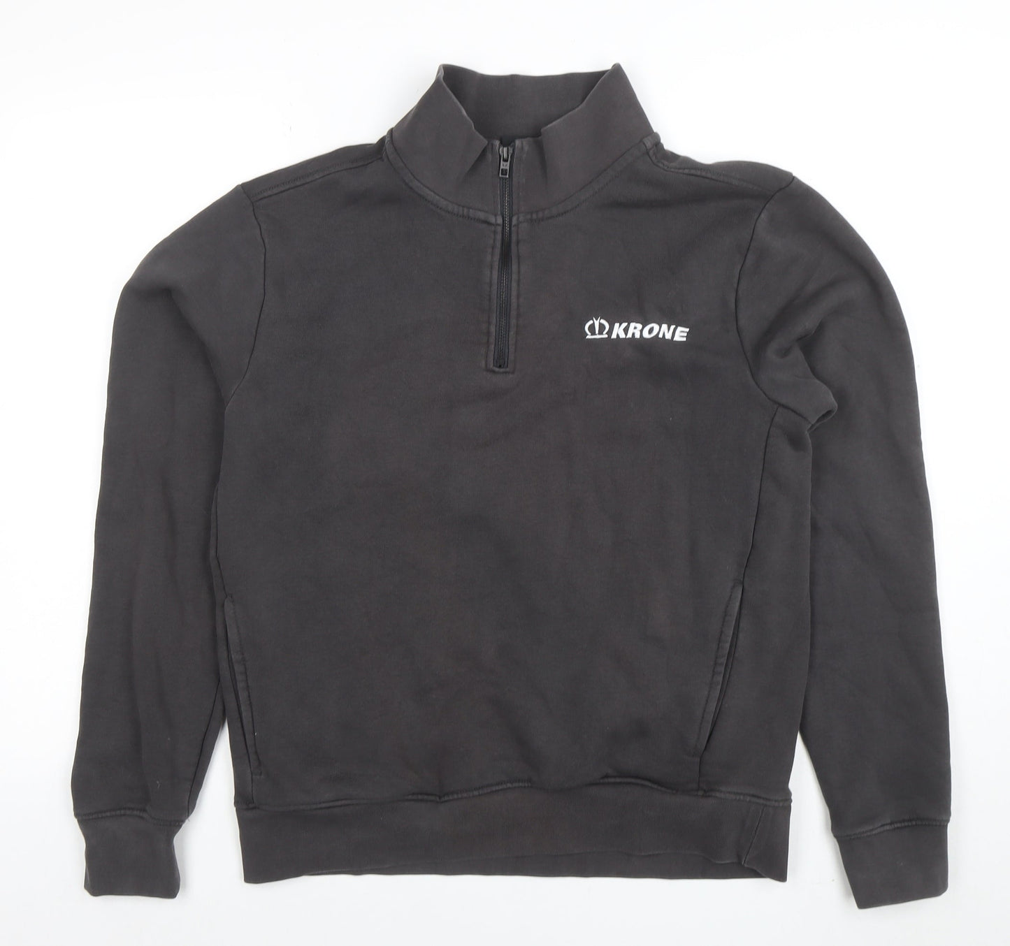 Tee Jays Men's Black 1/4 Zip Pullover Sweatshirt M