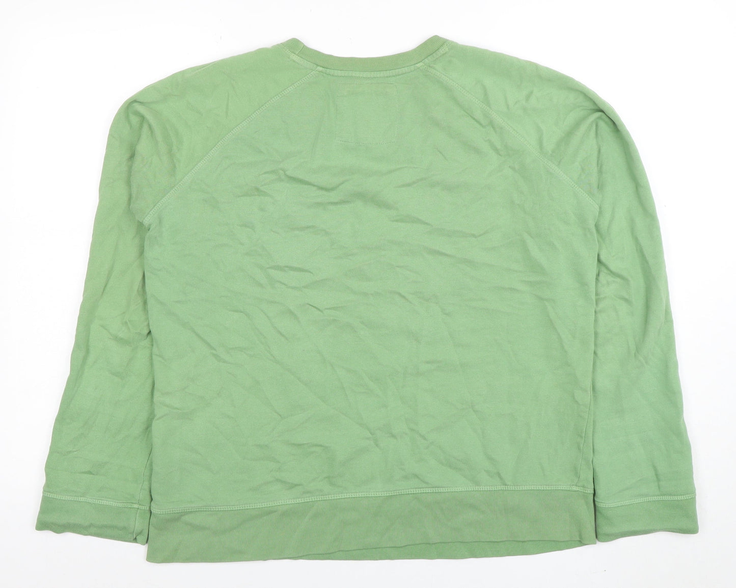 Crew Clothing Company Women Green Cotton Sweatshirt Size 12