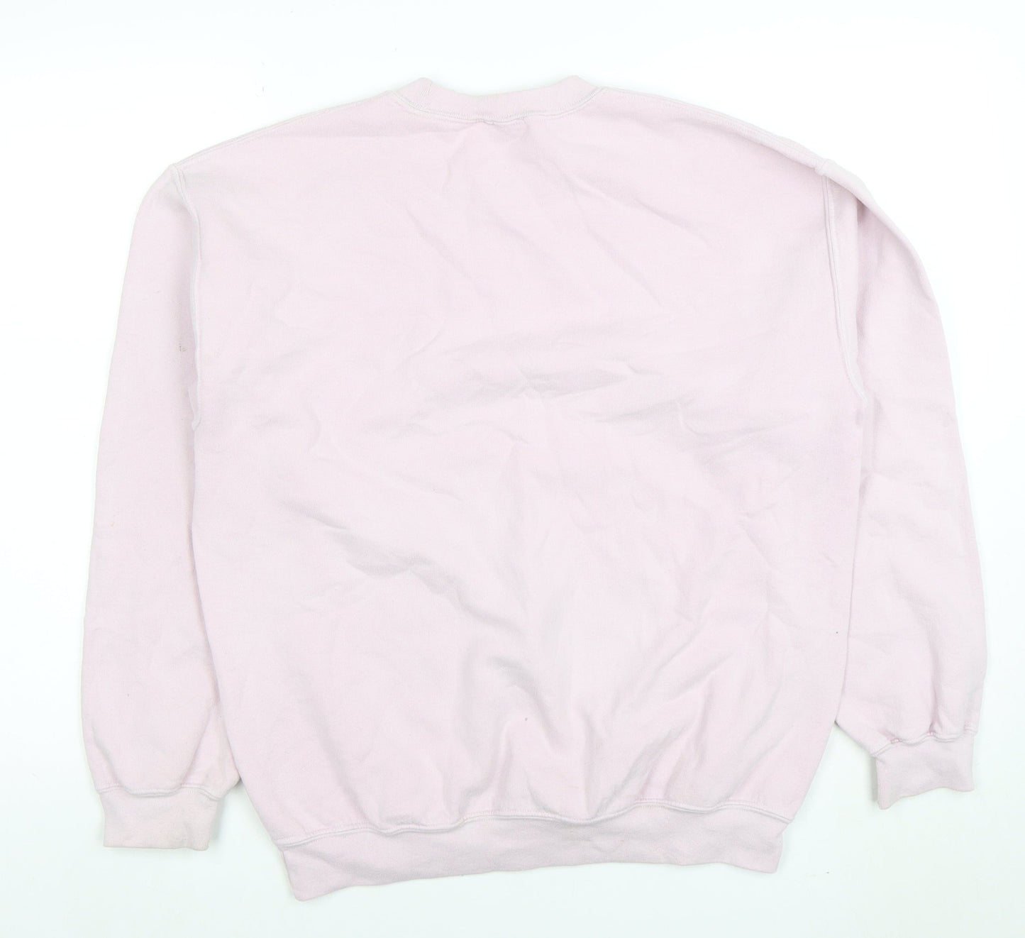 Topshop Women's Petite Pink Sweatshirt Zebra Embroidered UK M