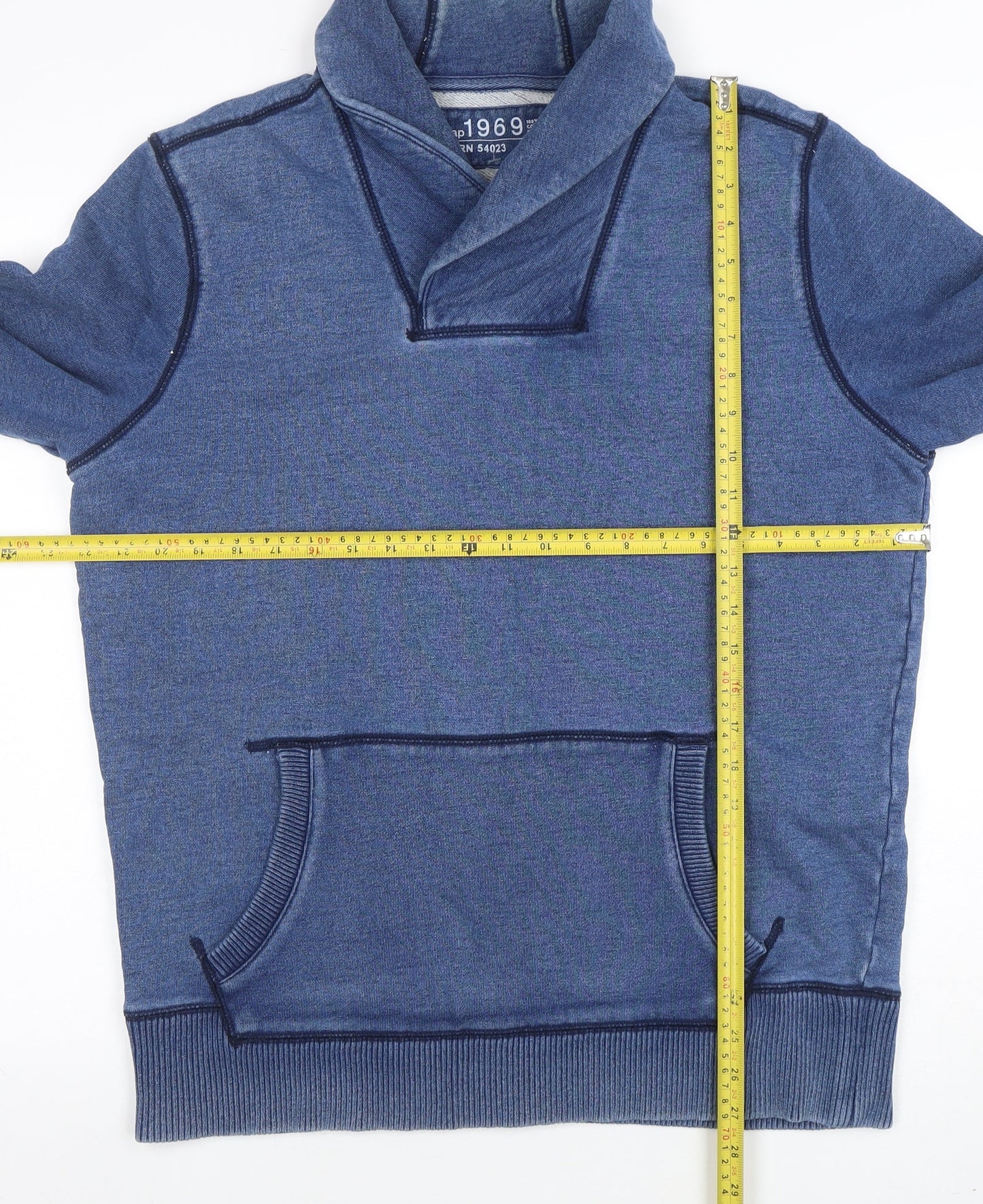 Gap Men's Blue L Pullover Sweatshirt 100% Cotton